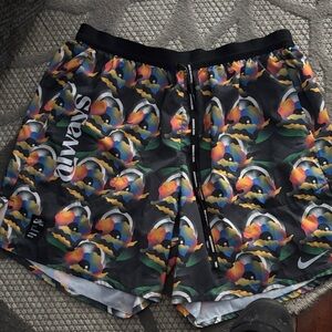 Nike Men's Multicolor Floral Athletic Shorts
